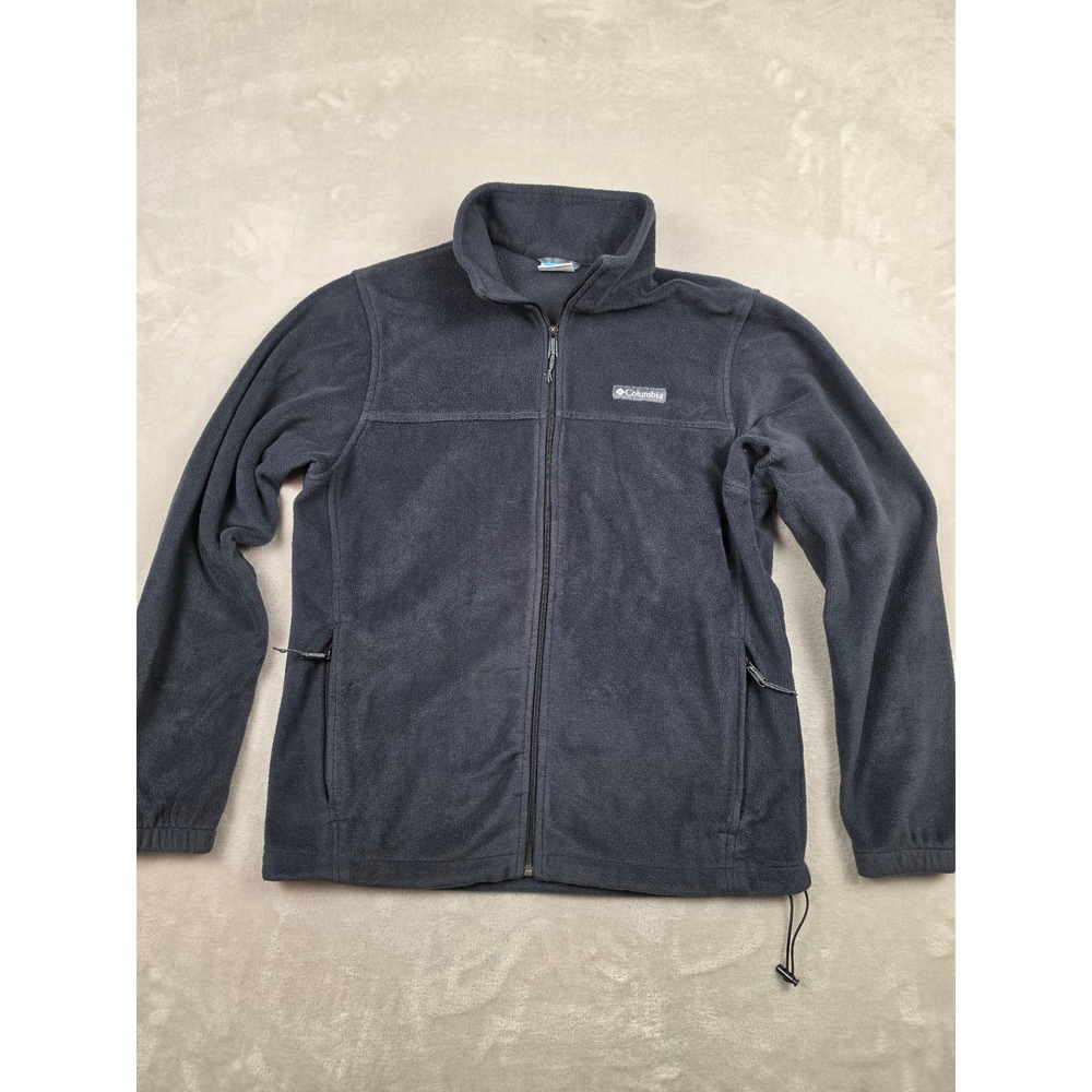 Columbia Fleece Jacket Mens L Gray Steens Mountain Full Zip Outdoor WM3220